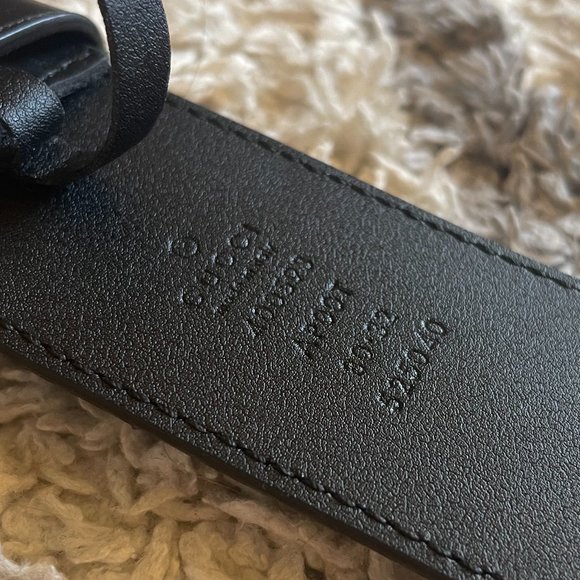 Gucci | Leather belt with Double G buckle | Size 80 by 32 - Picture 4 of 7